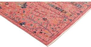 Tappeto Floralia Floreale Rosa Antico Blu Scuro 250x310 Cm