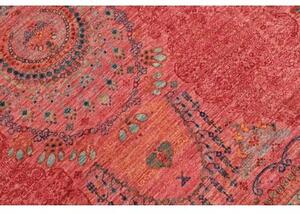 Tappeto Floralia Stilizzato Rosso Blu 251x288 Cm