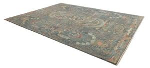 Tappeto Floralia Astratto Verde Petrolio Ruggine 270x356 Cm
