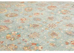 Tappeto Floralia Floreale Celeste Rosso Corallo 308x423 Cm