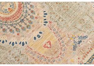 Tappeto Floralia Stilizzato Beige Azzurro 247x306 Cm
