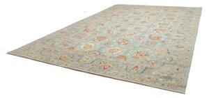 Tappeto Floralia Floreale Celeste Rosso Corallo 308x423 Cm