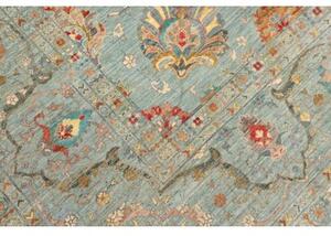 Tappeto Floralia Floreale Celeste Rosso Corallo 308x423 Cm