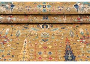 Tappeto Floralia Floreale Becco Di Passero Blu Petrolio Corsia 81x299 Cm