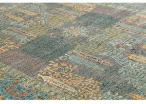 Tappeto Floralia Stilizzato Grigio Scuro Blu 248x308 Cm
