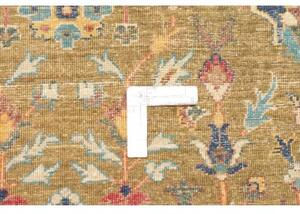 Tappeto Floralia Floreale Becco Di Passero Blu Petrolio Corsia 81x299 Cm