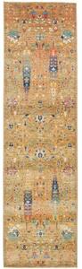 Tappeto Floralia Floreale Becco Di Passero Blu Petrolio Corsia 81x299 Cm