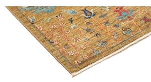 Tappeto Floralia Floreale Becco Di Passero Blu Petrolio Corsia 81x299 Cm