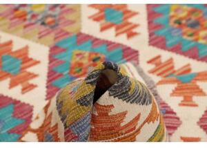 Tappeto Kilim Geometrico Avorio Multicolore 120x196 Cm