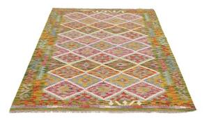 Tappeto Kilim Geometrico Multicolore 124x190 Cm