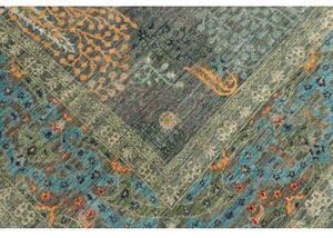 Tappeto Floralia Stilizzato Grigio Scuro Blu 248x308 Cm