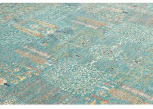 Tappeto Floralia Floreale Verde Petrolio Beige 247x302 Cm