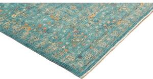 Tappeto Floralia Floreale Verde Petrolio Beige 247x302 Cm