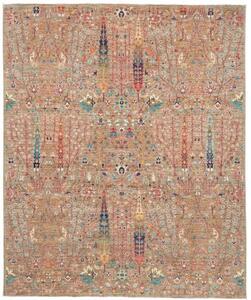 Tappeto Floralia Floreale Beige Marrone 201x244 Cm