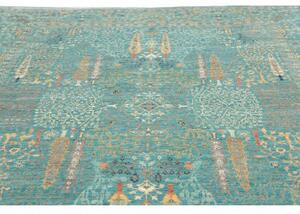 Tappeto Floralia Floreale Verde Petrolio Beige 247x302 Cm
