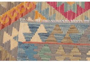 Tappeto Kilim Geometrico Multicolore Grigio 126x180 Cm