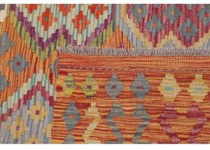 Tappeto Kilim Stilizzato Arancione Multicolore 125x196 Cm