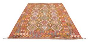 Tappeto Kilim Geometrico Rosso Multicolore 173x250 Cm