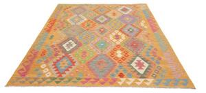 Tappeto Kilim Geometrico Ocra Multicolore 175x245 Cm