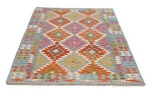 Tappeto Kilim Stilizzato Azzurro Multicolore 127x197 Cm