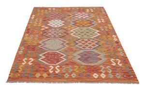 Tappeto Kilim Stilizzato Arancione Multicolore 125x196 Cm