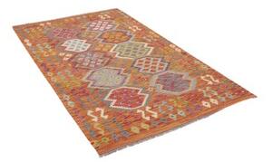 Tappeto Kilim Stilizzato Arancione Multicolore 125x196 Cm