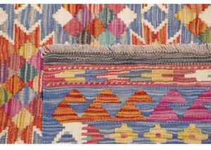 Tappeto Kilim Geometrico Multicolore Azzurro 172x247 Cm