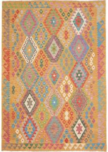 Tappeto Kilim Geometrico Ocra Multicolore 175x245 Cm