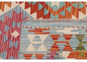 Tappeto Kilim Stilizzato Azzurro Multicolore 127x197 Cm