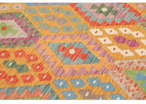 Tappeto Kilim Geometrico Ocra Multicolore 175x245 Cm