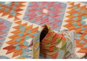 Tappeto Kilim Stilizzato Azzurro Multicolore 127x197 Cm