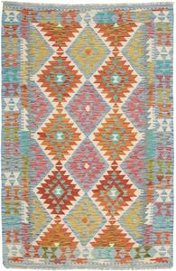 Tappeto Kilim Stilizzato Azzurro Multicolore 127x197 Cm