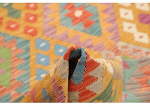 Tappeto Kilim Geometrico Ocra Multicolore 175x245 Cm