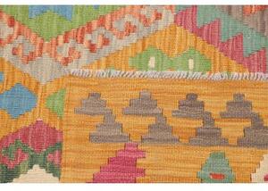 Tappeto Kilim Geometrico Ocra Multicolore 175x245 Cm