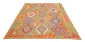 Tappeto Kilim Geometrico Ocra Multicolore 180x243 Cm