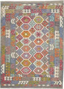 Tappeto Kilim Geometrico Grigio Multicolore 183x250 Cm