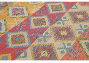 Tappeto Kilim Geometrico Multicolore 189x238 Cm