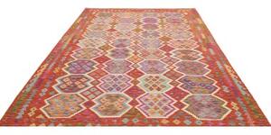 Tappeto Kilim Stilizzato Ruggine Multicolore 203x309 Cm