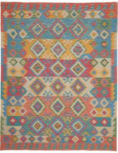 Tappeto Kilim Geometrico Multicolore 189x238 Cm