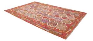 Tappeto Kilim Stilizzato Ruggine Multicolore 203x309 Cm
