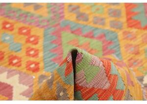 Tappeto Kilim Geometrico Ocra Multicolore 180x243 Cm