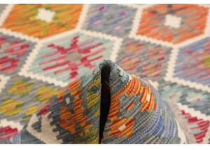 Tappeto Kilim Geometrico Grigio Multicolore 183x250 Cm