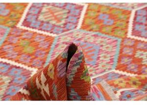 Tappeto Kilim Geometrico Ruggine Multicolore 204x299 Cm