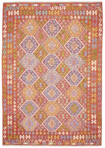 Tappeto Kilim Geometrico Ruggine Multicolore 204x299 Cm