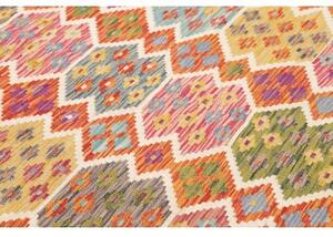 Tappeto Kilim Stilizzato Arancione Multicolore 205x292 Cm