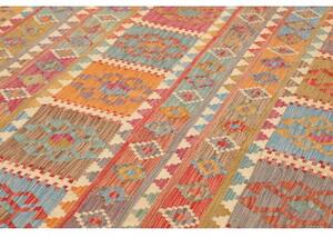 Tappeto Kilim Geometrico Multicolore 211x294 Cm