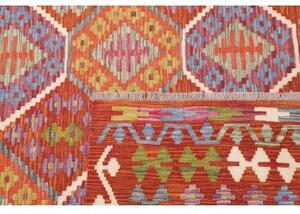 Tappeto Kilim Geometrico Ruggine Multicolore 204x299 Cm
