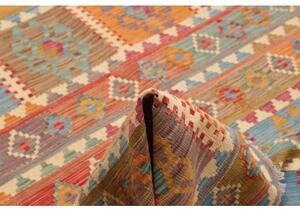 Tappeto Kilim Geometrico Multicolore 211x294 Cm