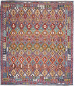 Tappeto Kilim Geometrico Multicolore 250x293 Cm