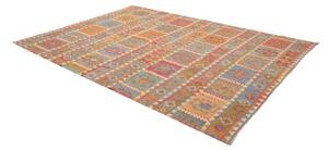 Tappeto Kilim Geometrico Multicolore 211x294 Cm